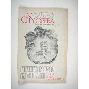 Casanova NY City Opera Program 1987 Season Timothy Nolen Lisbeth Lloyd